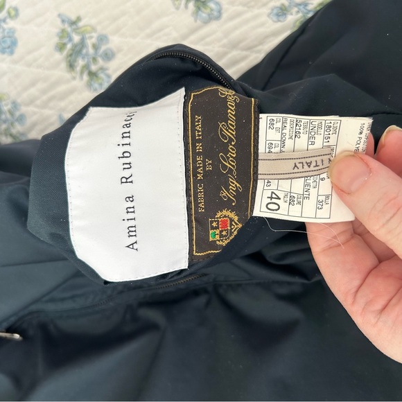 Amina Rubinacci Reversible Weatherproof Coat Sz 40 (~M) - Picture 7 of 8